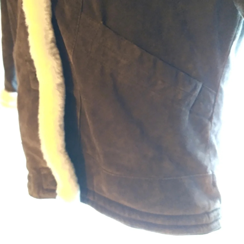 Gorgeous shearling suede winter coat EUC ❤️ - Picture 9 of 16
